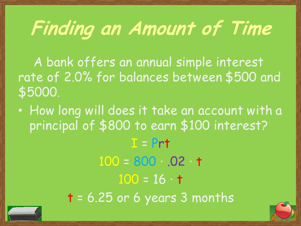 How to find the deals simple interest